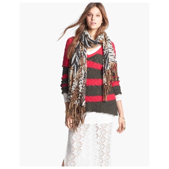 Free People Songbird Stripe Pullover - Picture 2 of 8